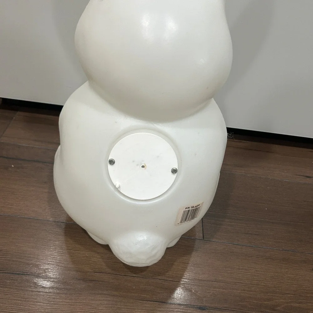 Vintage Empire Blow Mold Easter Bunny Rabbit Light Eggs Basket NO LIGHT